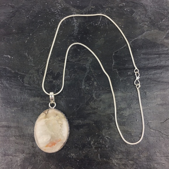 Crazy Lace Agate Stone Pendant Necklace - Picture 3 of 10